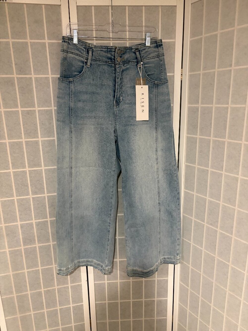 RISEN High Rise Wide Leg Jeans - Size 1XL (NWT) - Picture 1 of 4